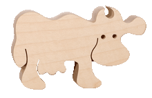 Lade das Bild in den Galerie-Viewer, Natur Holzfiguren - Bauernhof