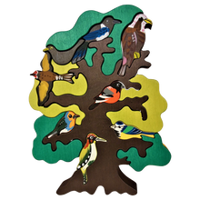 Lade das Bild in den Galerie-Viewer, Vogelbaum puzzle Europa Frühling Geschenk für Kinder
