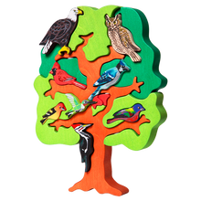 Lade das Bild in den Galerie-Viewer, Vogelbaum puzzle Kinderzimmer Spiel und Dekoration