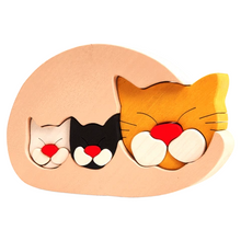 Lade das Bild in den Galerie-Viewer, Katze Montessori Holzspielzeug