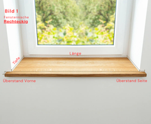 Lade das Bild in den Galerie-Viewer, Aufsatzfensterbank Eiche
