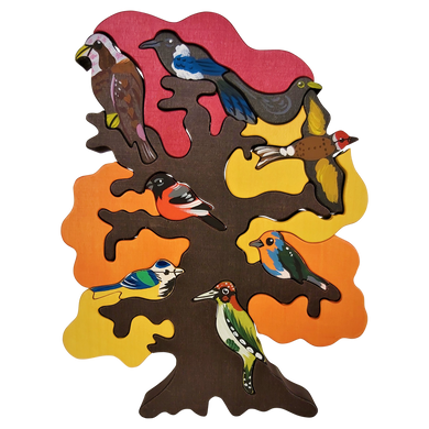 Vogelbaum Puzzle Europa Herbst